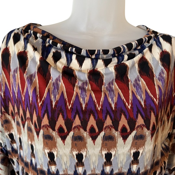 BADGLEY MISHKA  Multicolor Patterned Dress  XLARGE   #CL - Picture 2 of 12